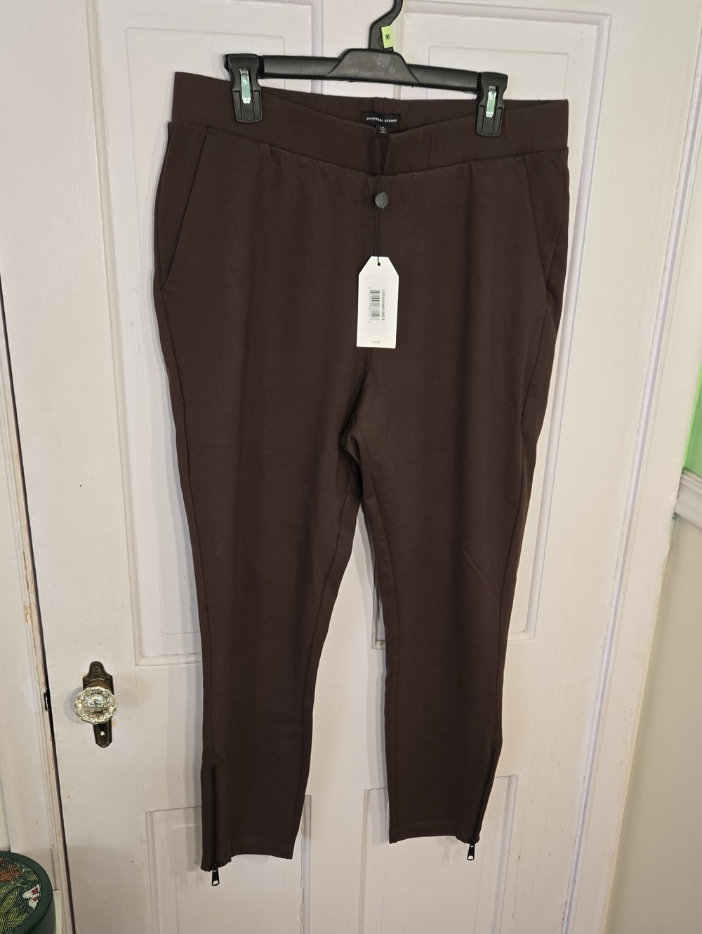 Universal Standard Women's Dark Brown Zip-Hem Joggers Size 14/16